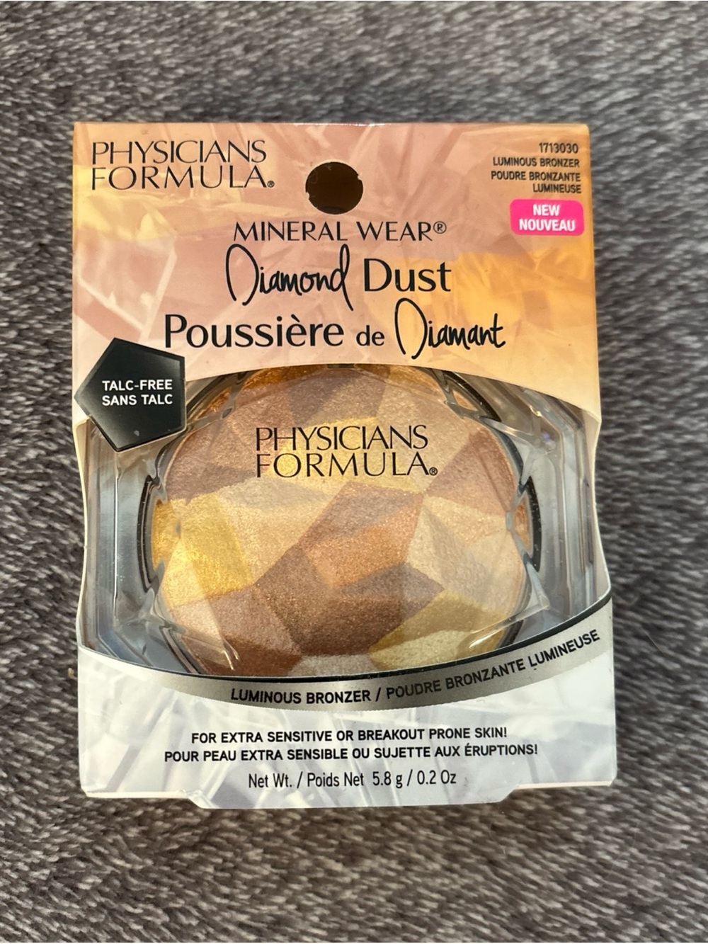 Physicians Formula Mineral Wear Diamond Dust Luminous Bronzer New